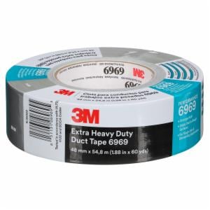 3M™ Extra Heavy Duty Duct Tape 6969, Silver, 48 mm x 54.8 m, 10.7 mil, 24 Roll/Case, Individually Wrapped Conveniently Packaged image 3M™ Extra Heavy Duty Duct Tape 6969, Silver, 48 mm x 54.8 m, 10.7 mil, 24 Roll/Case, Individually Wrapped Conveniently Packagedimage