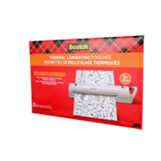 Scotch™ Thermal Laminating Pouches TP3856-25-EF, 11.4 in x 17.4 in
