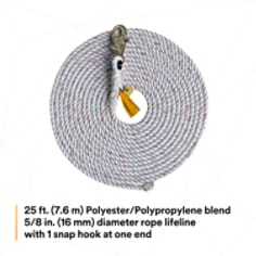 3M™ DBI-SALA® Rope Lifeline with Snap Hook 1202742