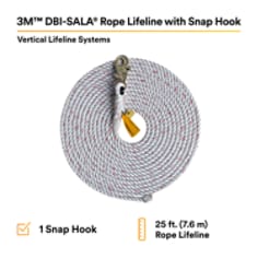 3M™ DBI-SALA® Rope Lifeline with Snap Hook 1202742