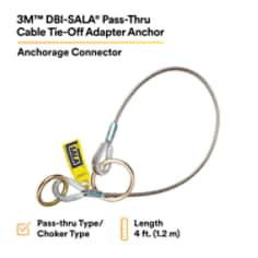 3M™ DBI-SALA® Pass-Thru Cable Tie-Off Adapter Anchor 5900550 Stainless Steel