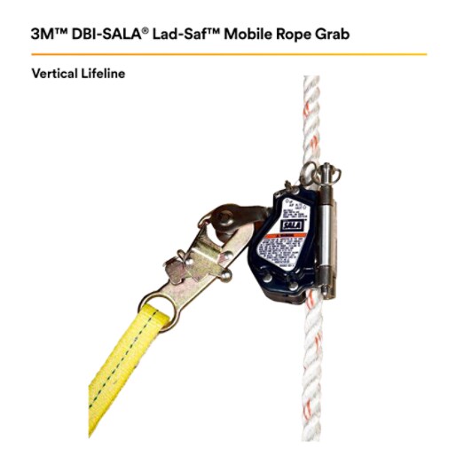 3M™ DBI-SALA® Lad-Saf™ Mobile Rope Grab 5000335 | 3M United States