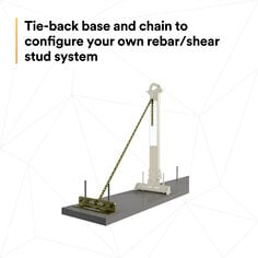 3M™ DBI-SALA® SecuraSpan™ Rebar/Shear Stud HLL Tie-Back Base with Chain 7400214