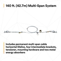 3M™ DBI-SALA® Sayfline™ Permanent Multi-Span Horizontal Lifeline System 7603140