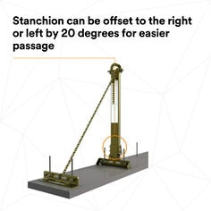 3M™ DBI-SALA® SecuraSpan™ Rebar/Shear Stud HLL Stanchion with Base 7400215