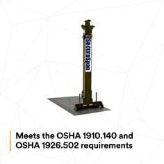 3M™ DBI-SALA® SecuraSpan™ Rebar/Shear Stud HLL Stanchion with Base 7400215