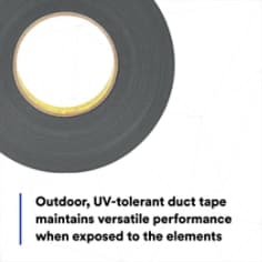 Outdoor, UV-tolerant duct tape maintains versatile performance when exposed to the elements