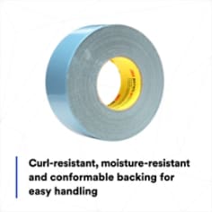 Curl-resistant, moisture-resistant and conformable backing for easy handling