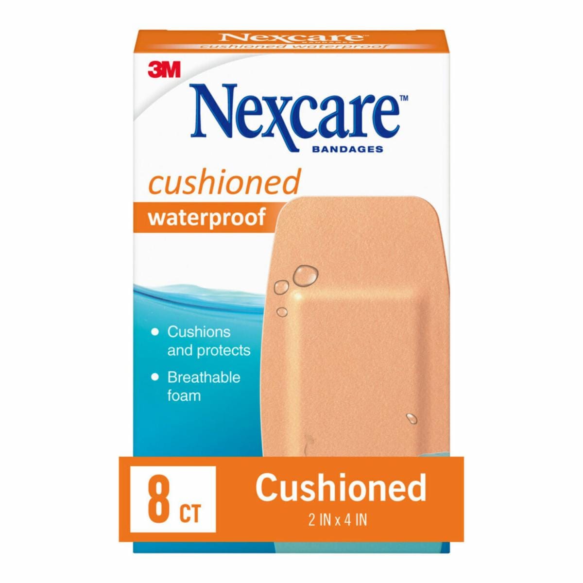 Nexcare Cushioned Waterproof Foam Bandages