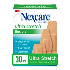 Nexcare Cerotti In Tessuto Resistente, Forma A Diamante, 30 Pezzi, Per Dita, Gomiti E Ginocchia