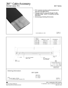 3M(TM) Cable Accessory, Shielded Jacket PVC, 3617 Series, TS0061