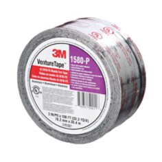 3M™ Venture Tape™ UL181B-FX Mastik Foil Tape 1580-P, Silver, 3 in x 100
 ft