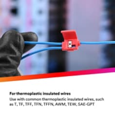 FOR THERMOPLASTIC INSULATED WIRES: Use with common thermoplastic insulated wires, such as T, TF, TFF, TFN, TFFN, AWM, TEW, SAE-GPT