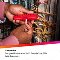 COMPATIBLE: Designed for use with 3M™ ScotchCode STD tape dispensers