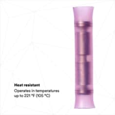 HEAT RESISTANT: Operates in temperatures up to 221 °F (105 °C)