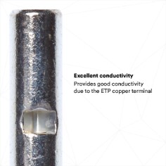 EXCELLENT CONDUCTIVITY: Provides good conductivity due to the ETP copper terminal