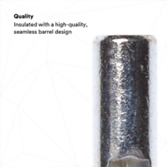 QUALITY: Insulated with a high-quality, seamless barrel design