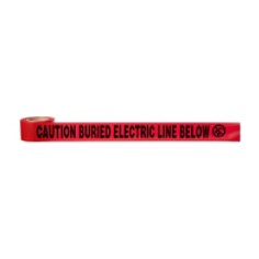 Scotch® Buried Barricade Tape 302, CAUTION BURIED ELECTRIC LINE, 3 in x 1000 ft, Red