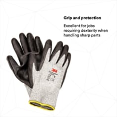 GRIP AND PROTECTION: Excellent for jobs requiring dexterity when handling sharp parts