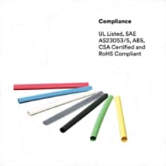COMPLIANCE: UL Listed, SAE AS23053/5, ABS, CSA Certified and RoHS Compliant