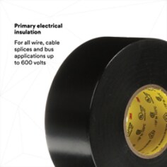 PRIMARY ELECTRICAL INSULATION: For all wire, cable splices and bus applications up to 600 volts