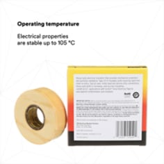 OPERATING TEMPERATURE: Electrical properties are stable up to 105 °C
