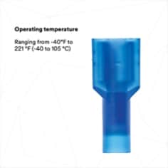 OPERATING TEMPERATURE: Ranging from -40°F to 221 °F (-40 to 105 °C)