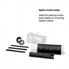 SPLICE MOTOR LEADS: Used for splicing motor lead cables to incoming feeder cables