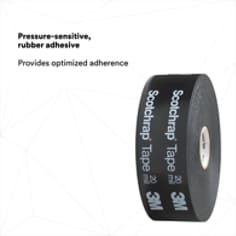 PRESSURE-SENSITIVE, RUBBER ADHESIVE: Provides optimized adhesion