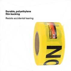 DURABLE, POLYETHYLENE FILM BACKING: Resists accidental tearing