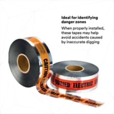 IDEAL FOR IDENTIFYING DANGER ZONES: When properly installed, these tapes may help avoid accidents caused by inaccurate digging