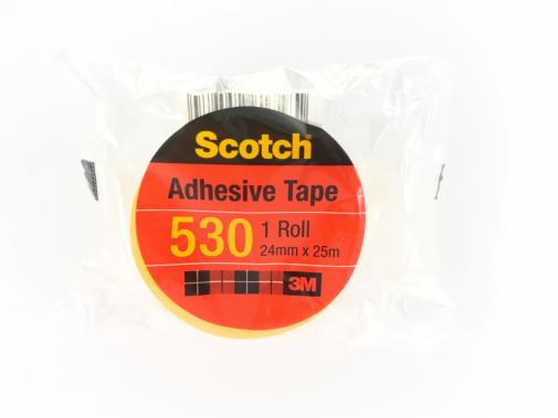 Scotch® Cellulose Tape 530, 24 mm x 25 m, 1 in Core, 6 Packs/Inner, 144 Packs/Carton