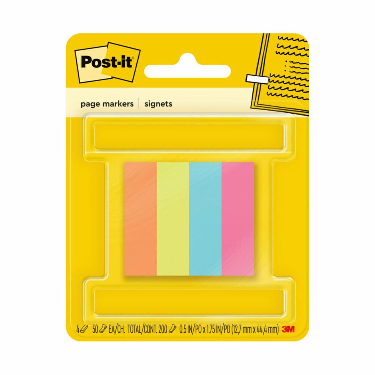 Post-it Page Markers 670-4-W