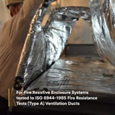 For Fire Resistive Enclosure Systems tested to ISO 6944-1985 Fire Resistance Tests (Type A) Ventilation Ducts