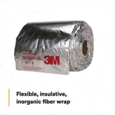 Flexible, insulative, inorganic fiber wrap