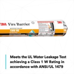 Meets the UL Water Leakage Test achieving a Class 1 W Rating in accordance with ANSI/UL 1479