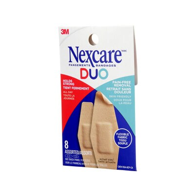Pansements Duo DSA-8CP-CA Nexcare™,  tailles assorties