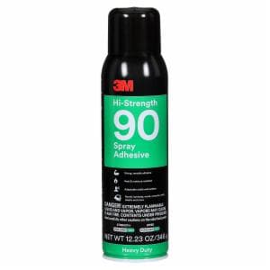 3M™ Hi-Strength Spray Adhesive 90, Clear, 16 fl oz Can (Net Wt 12.23 oz), 12/Case, NOT FOR SALE IN CA AND OTHER STATES image 3M™ Hi-Strength Spray Adhesive 90, Clear, 16 fl oz Can (Net Wt 12.23 oz), 12/Case, NOT FOR SALE IN CA AND OTHER STATESimage