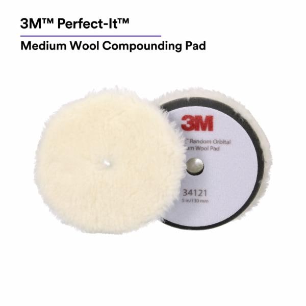™ Perfect-It Random Orbital Wool Compounding Pad 34121
