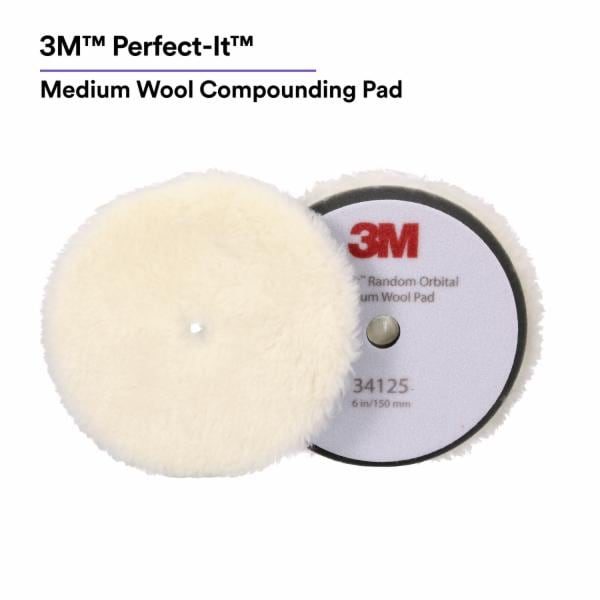™ Perfect-It Random Orbital Wool Compounding Pad 34125