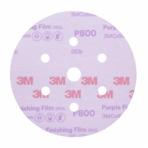 3M™ Hookit Purple Finishing Film Abrasive Disc 260L, 30770, 6 in, Dust Free, P800, 50 discs per carton, 4 cartons per caseimage