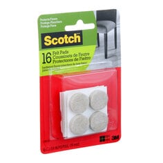 Coussinets de feutre ronds Scotch™, SP805-NA, beiges, 1,90 cm (3/4 po)