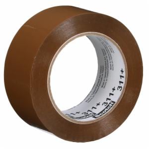 Scotch High Tack Box Sealing Tape 311+, Tan, 48 mm x 100 m, 36/Caseimage