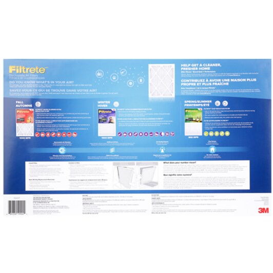 A 4 pack of 3M™ Filtrete® 4-SEASON,20 in x 20 in x 1 in
