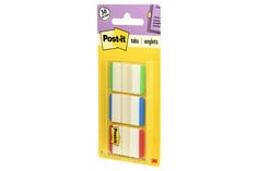 Post-it(R) Durable Tabs 686L-GBRT, 1 in x 1.5 in (25.4 mm x 38.1 mm)