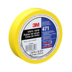 3M™ Vinyl Tape, 471, yellow, 1.0 in x 36.0 yd x 5.2 mil