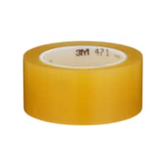3M™ Vinyl Tape, 471, transparent, 2.0 in x 36.0 yd x 5.2 mil