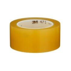 3M™ Vinyl Tape, 471, transparent, 2.0 in x 36.0 yd x 5.2 mil