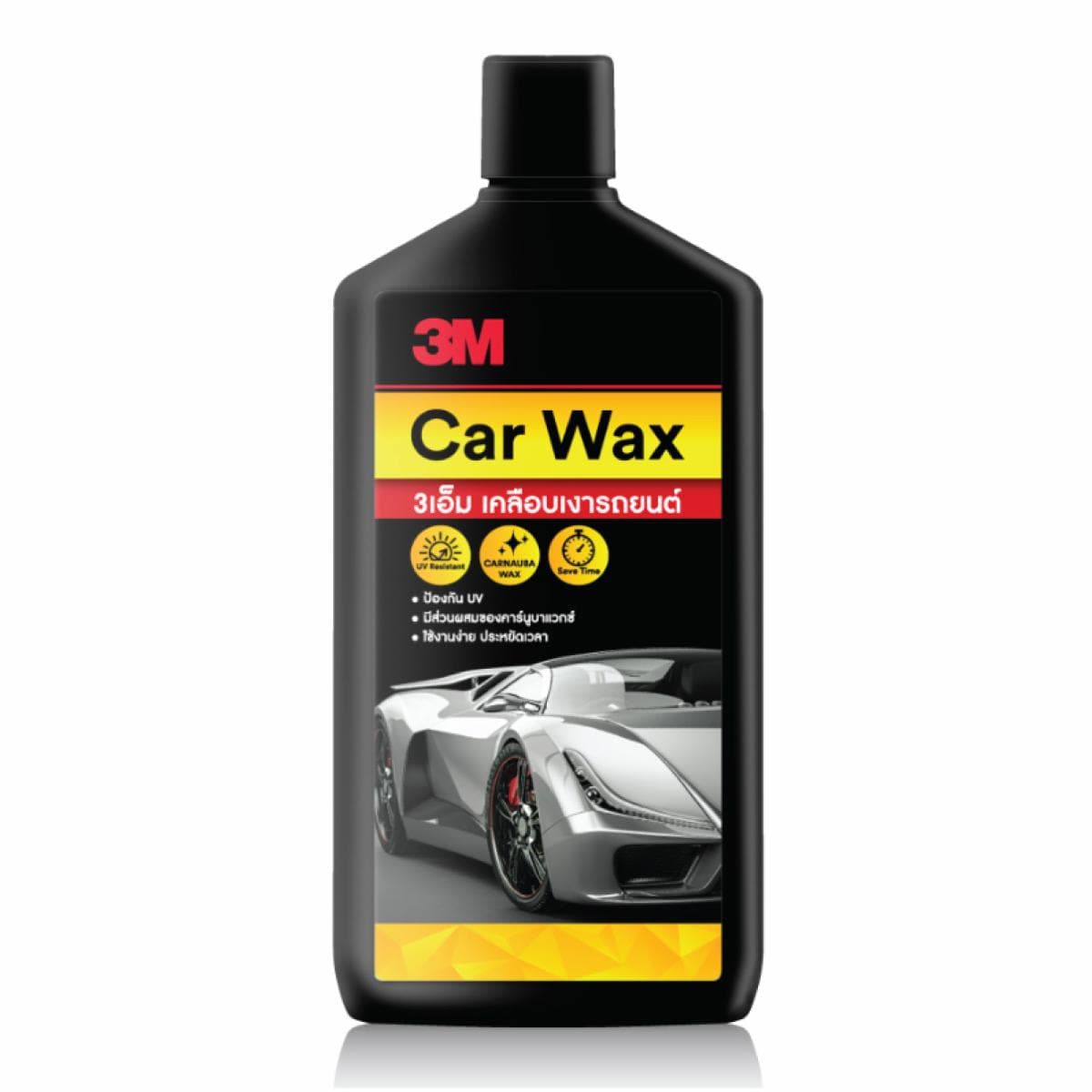 3M™ Car Wax น้ำยาเคลือบเงารถยนต์ สูตรผสมแวกซ์คานูบาธรรมชาติ, 400 มล.