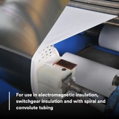 For use in electromagnetic insulation, switchgear insulation and with spiral and convolute tubing